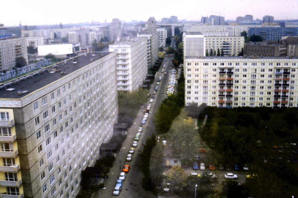 Ostberlin, Wohnblöcke, Plattenbauten